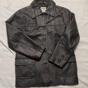 Beautiful Bagatelle Black Leather Jacket High Quality Sharp Style